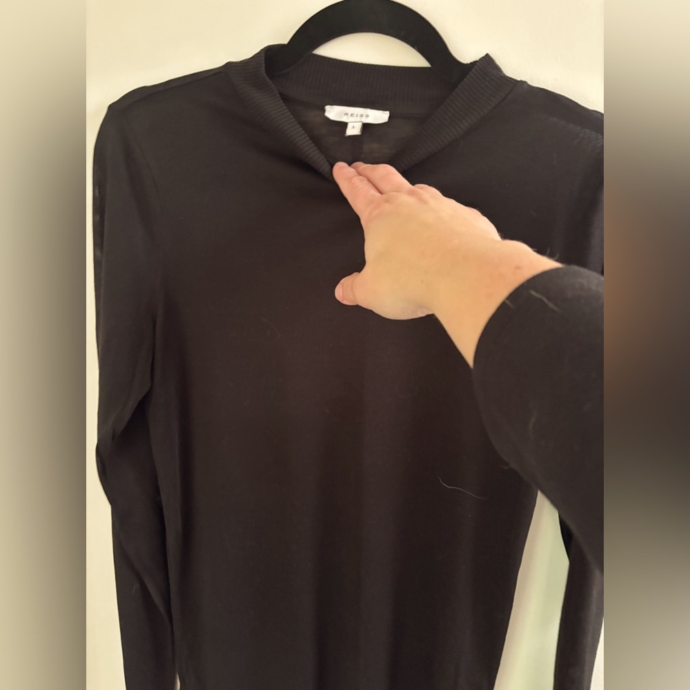 Reiss Black Crew Neck Sweater